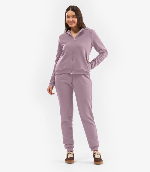 Calça Feminina em Moletom Peluciado Rovitex Rosa