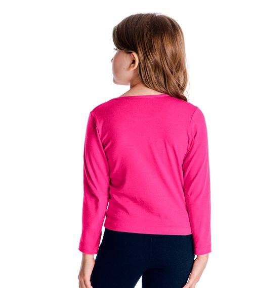 Blusa Manga Longa Infantil Feminina Rovitex Kids Rosa