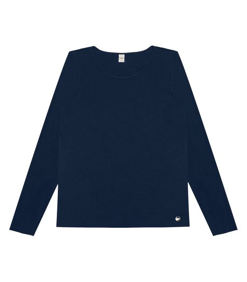 Blusa Feminina Manga Longa Rovitex Azul