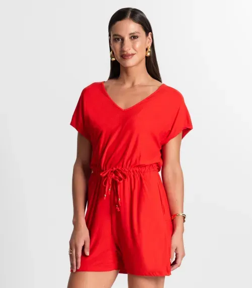 Macaquinho Feminino Rovitex Laranja