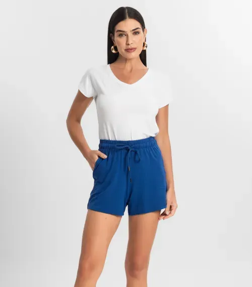 Shorts Feminino Rovitex Azul
