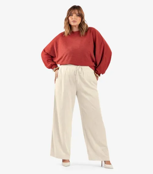 Blusão Feminino Malhão Plus Size Secret Glam Marrom