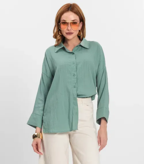 Camisa Feminina Manga Longa Endless Verde