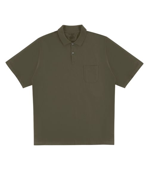 Camisa Polo Plus Size Masculina Diametro Verde