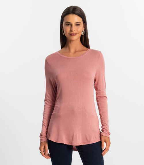 Blusa Feminina Manga Longa Rovitex Rosa