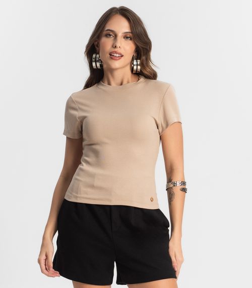 Blusa Feminina Em Ribana Endless Marrom