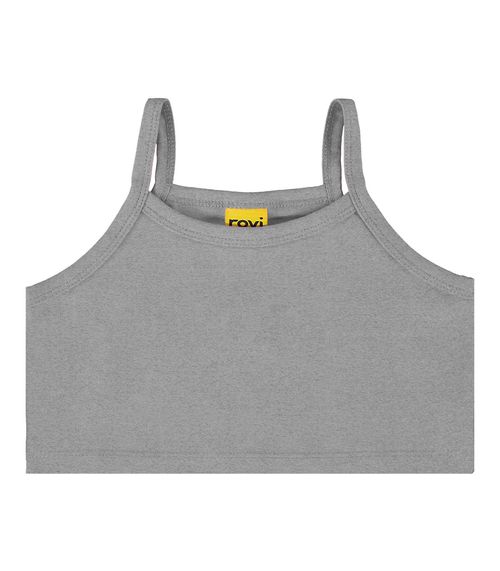 Top De Alça Infantil Rovi Kids Cinza