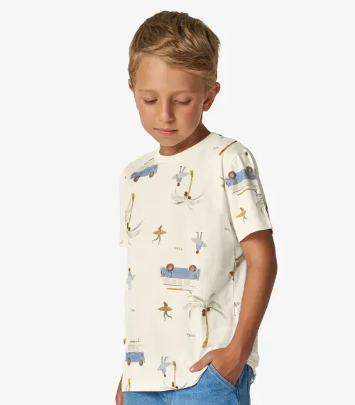 Camiseta Masculina em Meia Malha Trick Nick Off White