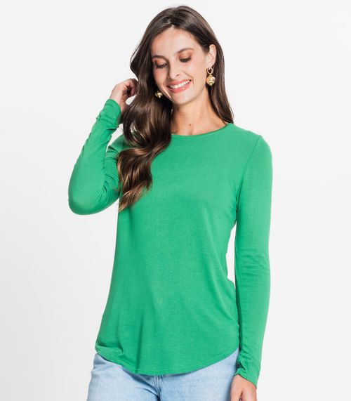 Blusa Feminina Manga Longa Rovitex Verde