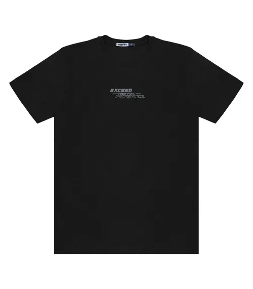 Camiseta Juvenil Masculina Minty Preto