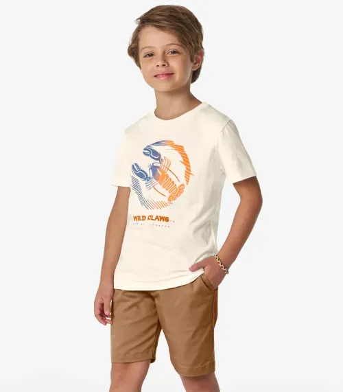 Camiseta Masculina em Meia Malha Trick Nick Off White