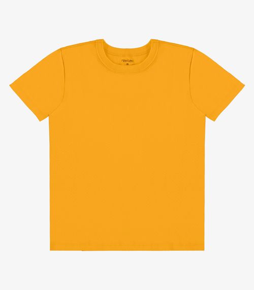 Camiseta Infantil Menino Básica Rovi Kids Amarelo