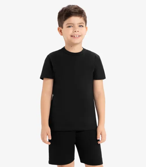 Camiseta Infantil Masculina Básica Rovi Kids Preto