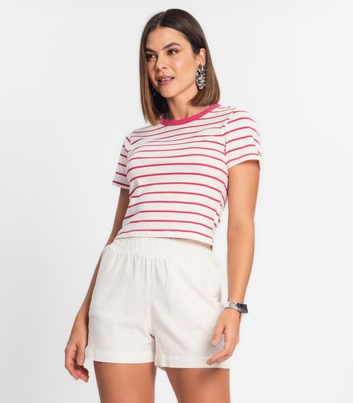 Blusa Feminina em Cotton Leve Rovitex Rosa