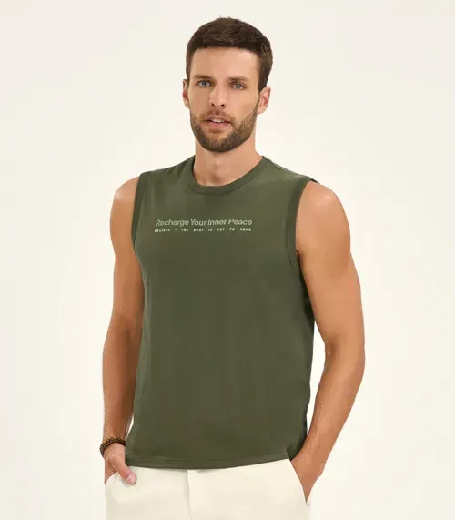 Machão Masculino em Meia Malha Diametro Verde