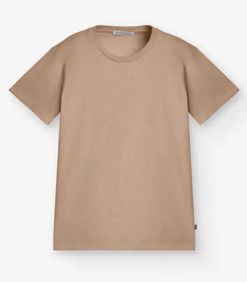 Camiseta Menino em Meia Malha Trick Nick Marrom