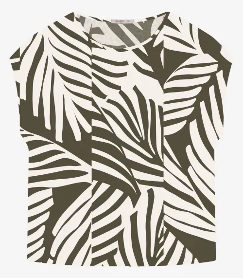 Blusa Manga Curta Plus Size Secret Glam Verde