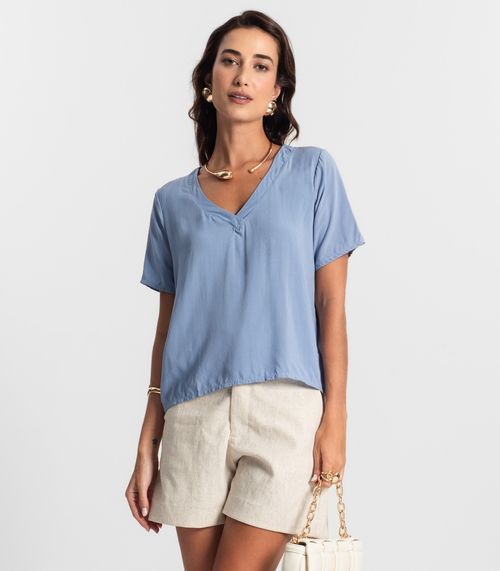 Blusa Feminina Lisa Endless Azul