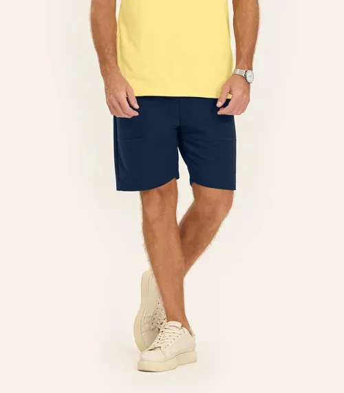 Bermuda de Moletom Masculina Diametro Azul