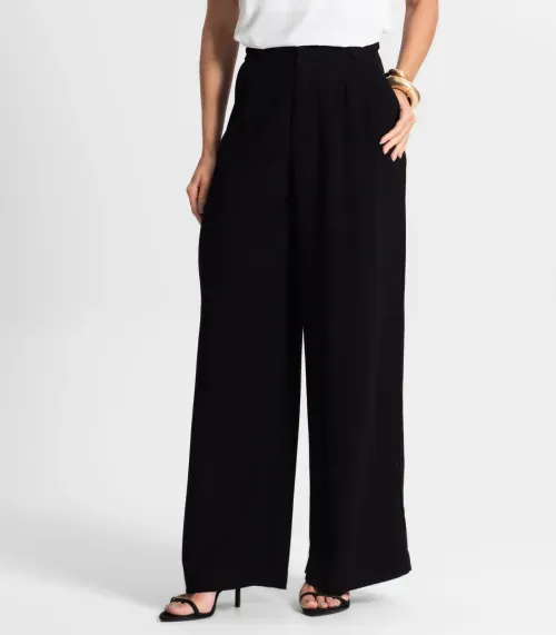 Calça Pantalona Feminina Endless Preto