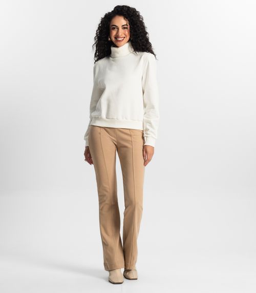 Calça Feminina  Boot Cut Rovitex Marrom