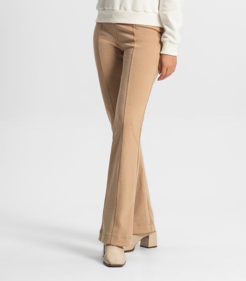 Calça Feminina  Boot Cut Rovitex Marrom