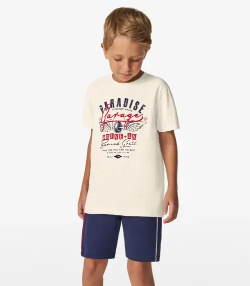 Camiseta Masculina em Meia Malha Trick Nick Off White