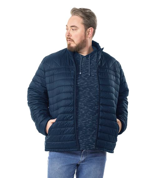 Jaqueta Masculina Plus Size Microfibra Diametro Azul