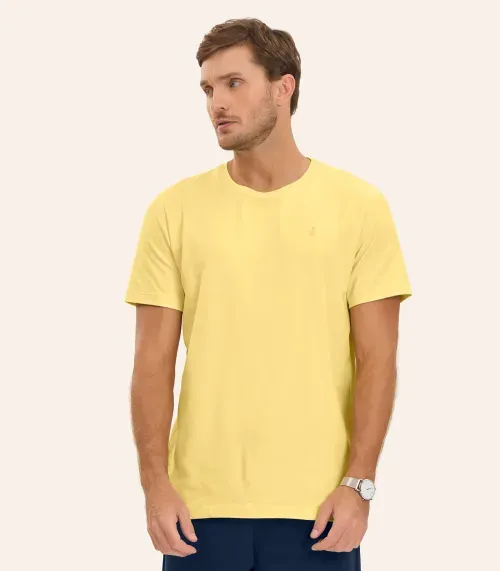 Camiseta Masculina Basica Diametro Amarelo