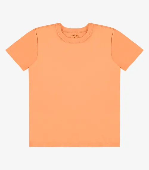 Camiseta Infantil Menino Básica Rovi Kids Laranja