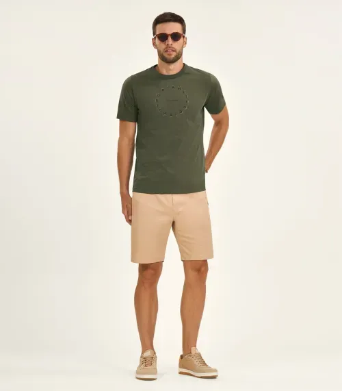 Bermuda Masculina em Sarja Diametro Marrom