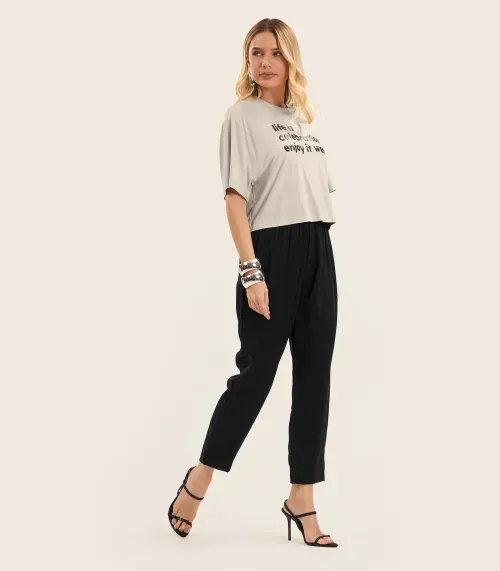 Calça Feminina Em Alfaiataria Endless Preto