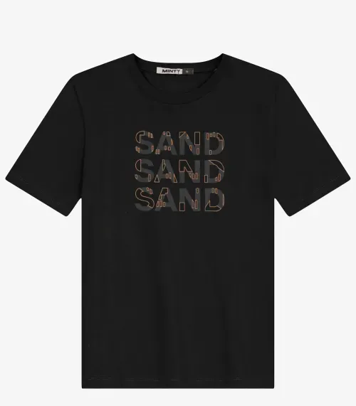 Camiseta Juvenil Masculina em Meia Malha Minty Preto