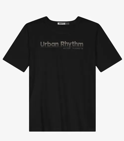 Camiseta Juvenil Masculina em Meia Malha Minty Preto