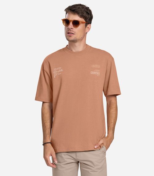 Camiseta Masculina Diametro Marrom