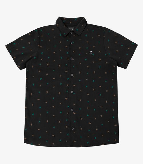 Camisa Masculina Viscose Diamentro Preto