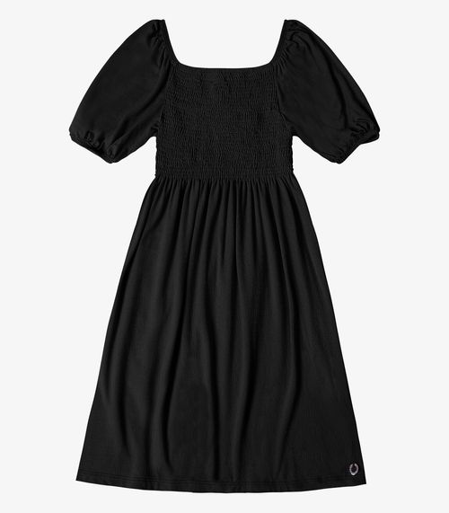 Vestido Viscose Feminino Minty Preto