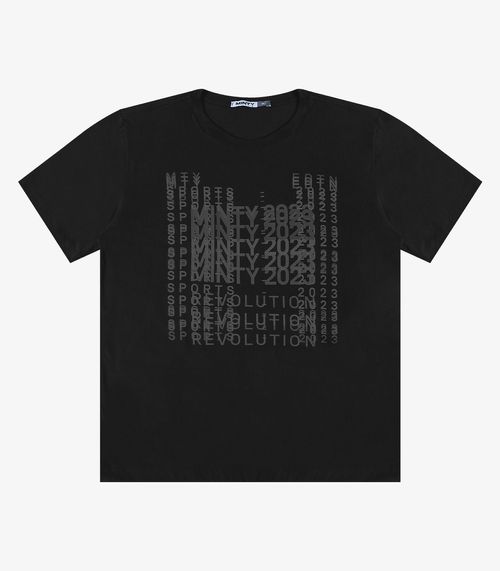 Camiseta Juvenil Estampada Masculina Minty Preto