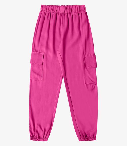 Calça Cargo Feminina Minty Rosa