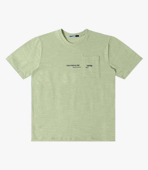 Camiseta Juvenil Malhão Flamê Masculina Minty Verde