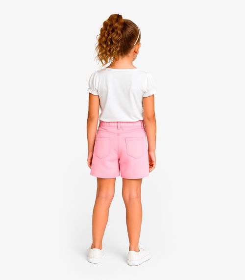 Conjunto Infantil Blusa Com Shorts Rovi Kids Branco
