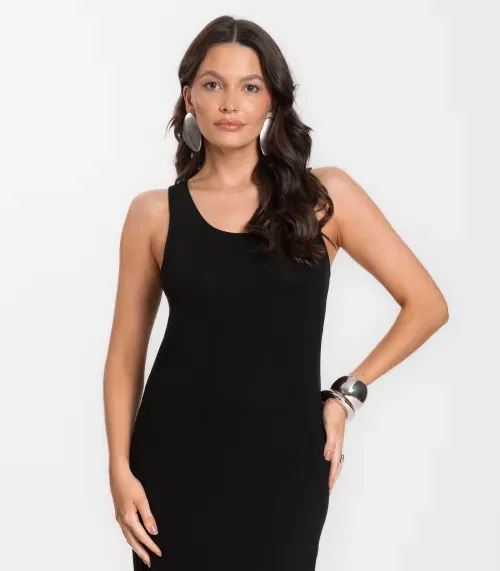Vestido Midi Feminino Select Preto