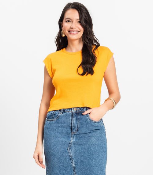 Blusa Feminina Infinita Cor Laranja