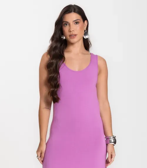 Vestido Midi Feminino Select Roxo