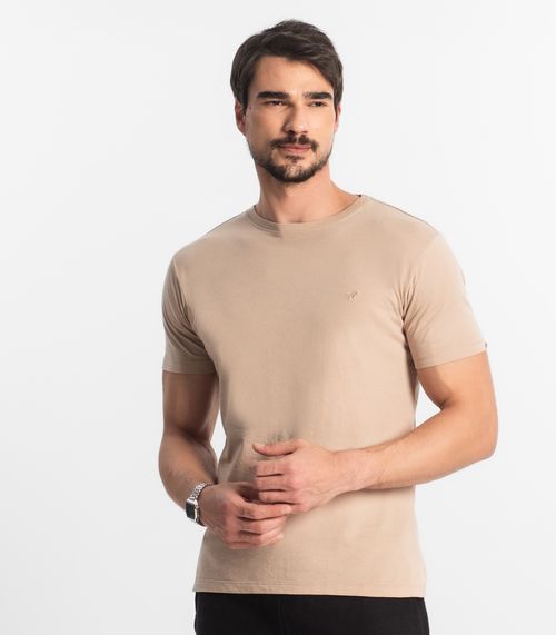 Camiseta Masculina Básica Select Marrom