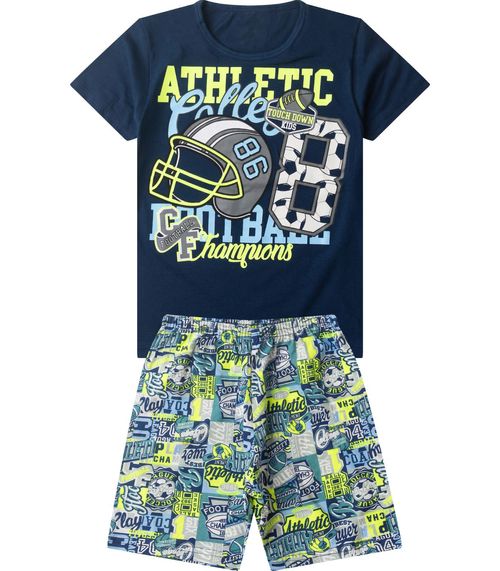 Pijama Infantil Menino Brilha No Escuro Select Azul