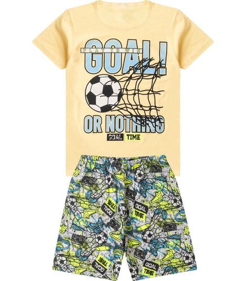 Pijama Infantil Menino Brilha No Escuro Select Amarelo