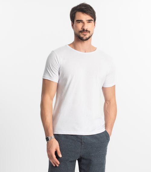 Camiseta Masculina Básica Select Branco