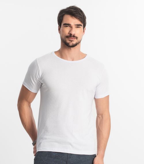 Camiseta Masculina Básica Select Branco
