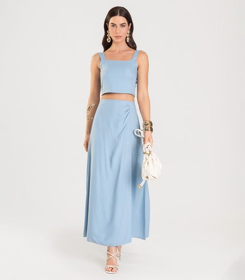 Top Liso Feminino Dianna Azul